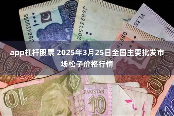 app杠杆股票 2025年3月25日全国主要批发市场松子价格行情
