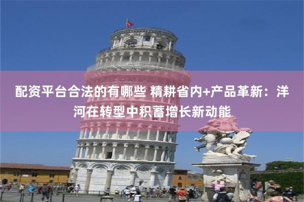 配资平台合法的有哪些 精耕省内+产品革新：洋河在转型中积蓄增长新动能