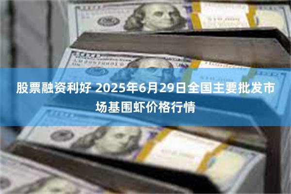 股票融资利好 2025年6月29日全国主要批发市场基围虾价格行情