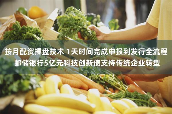 按月配资操盘技术 1天时间完成申报到发行全流程 邮储银行5亿元科技创新债支持传统企业转型