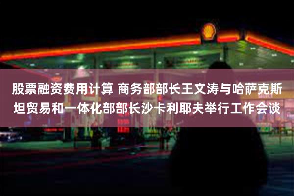 股票融资费用计算 商务部部长王文涛与哈萨克斯坦贸易和一体化部部长沙卡利耶夫举行工作会谈