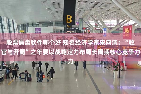 股票操盘软件哪个好 知名经济学家宋向清：“收官与开局”之年要以战略定力布局长周期核心竞争力