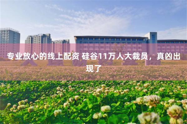 专业放心的线上配资 硅谷11万人大裁员,真凶出现了